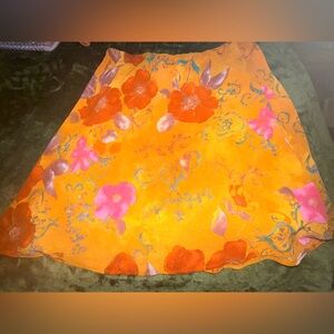 Wild Fable Vibrant Floral A-Line Skirt